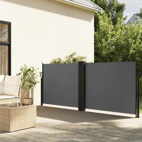 Vidaxx pare-vent extensible 100x600 cm anthracite
