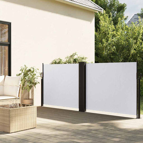 Vidaxx pare-vent extensible 100x600 cm blanc
