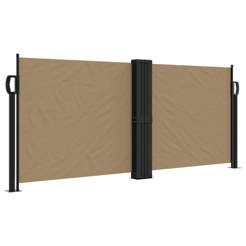 VidaXL Windshield Extendable 100x600 cm Taupe