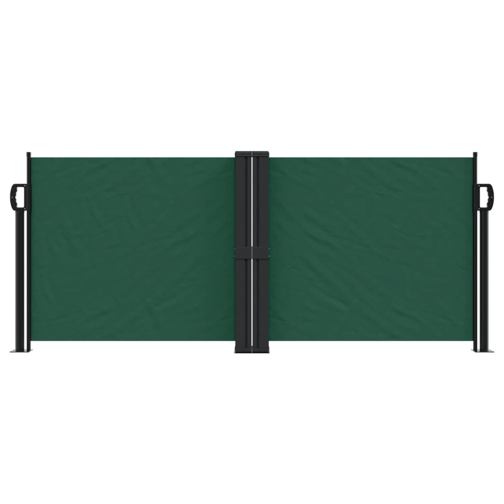 Pare-brise Vidaxl extensible 100x600 cm vert foncé