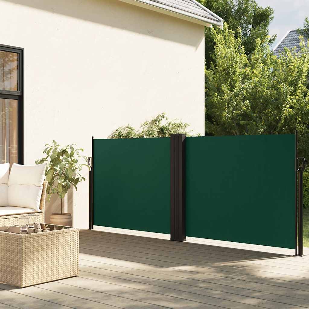Vidaxx pare-vent extensible 100x600 cm vert foncé