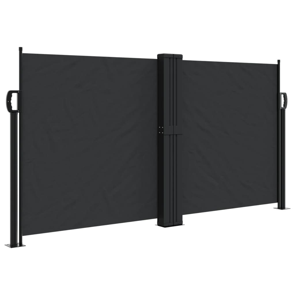 Vidaxl Windschutzscheibe ausziehbar 120 x 600 cm schwarz