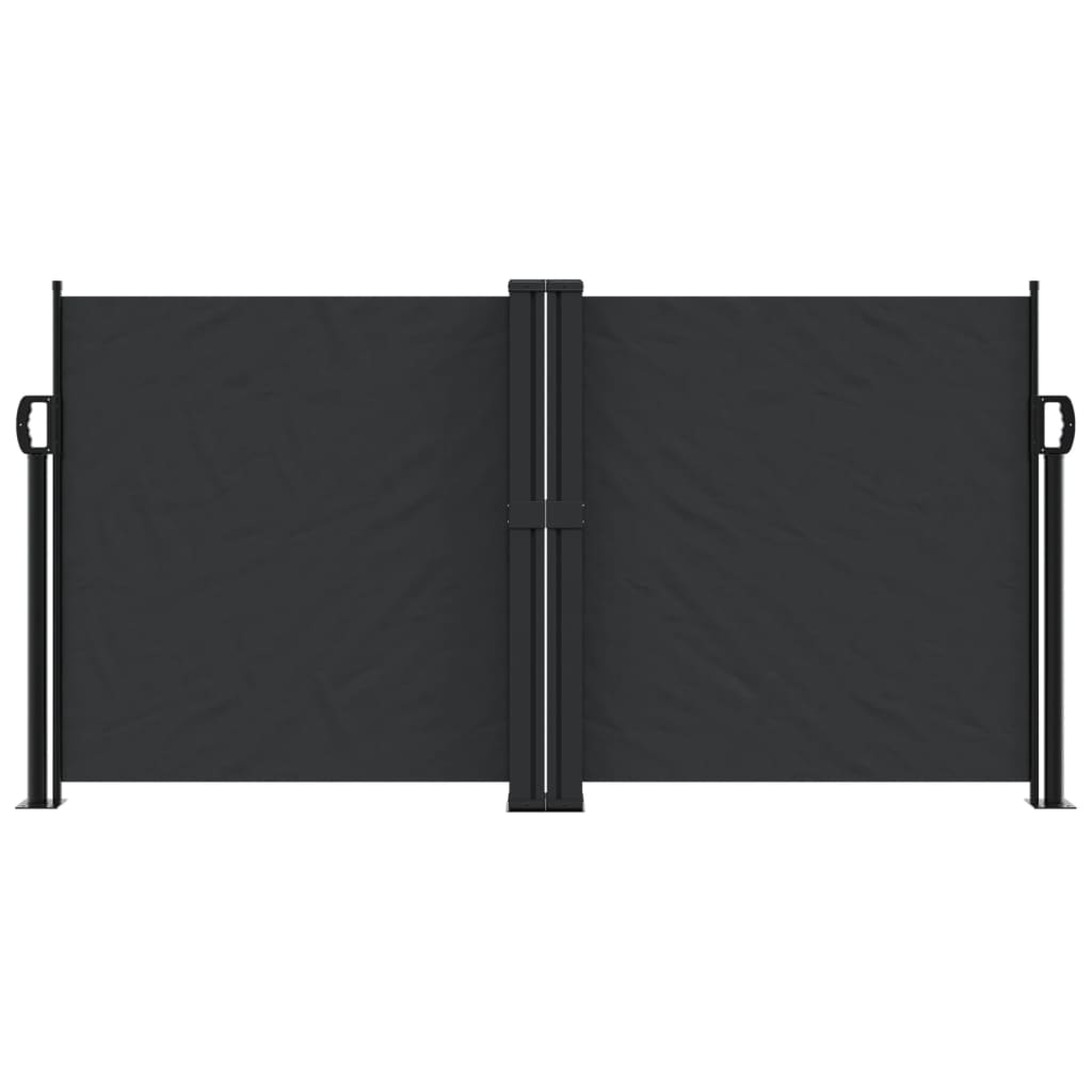 Pare-brise Vidaxl extensible 120x600 cm noir