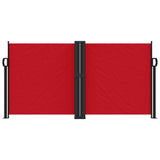 Vidaxl windscherm uittrekbaar 120x600 cm rood