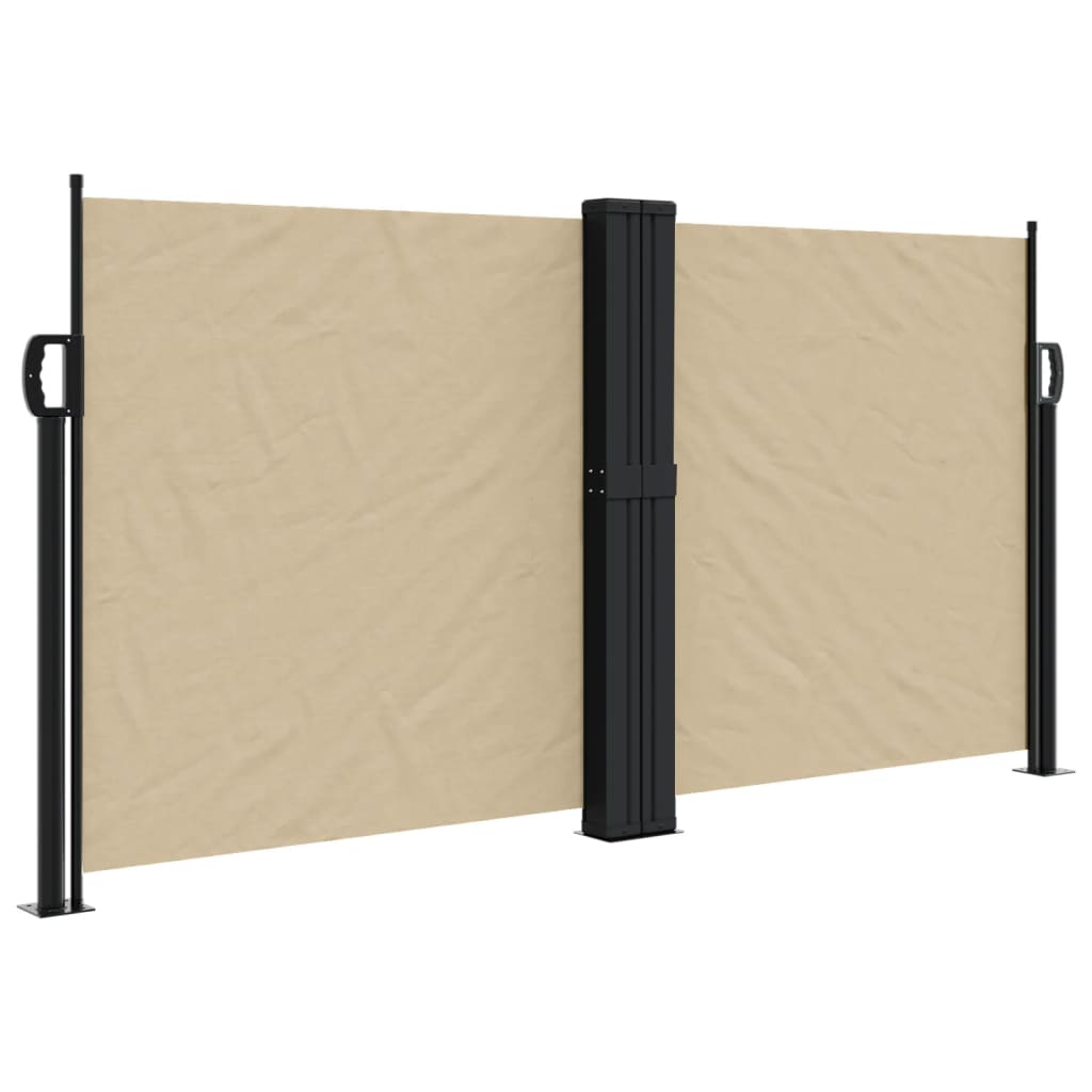 Pare-brise vidaxl extensible 120x600 cm beige