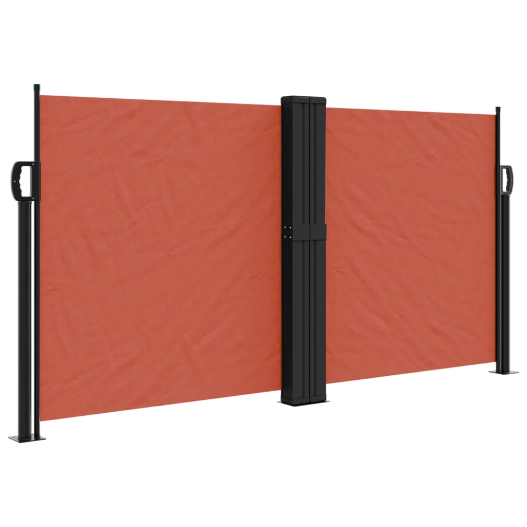 VidaXL Windshield Extendable 120x600 cm Terracotta