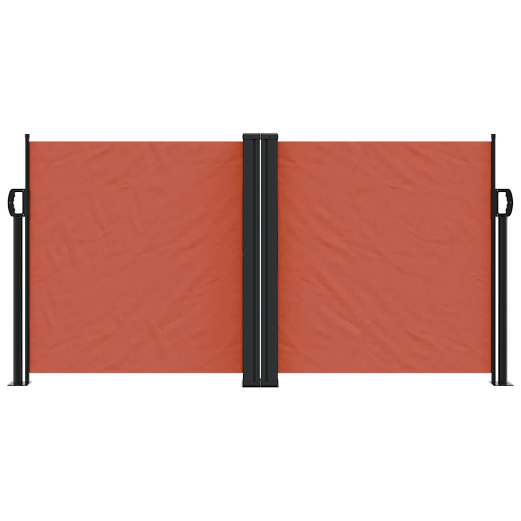 Vidaxx pare-vent extensible 120x600 cm terre cuite