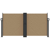 Pare-brise vidaxl extensible 120x600 cm taupe