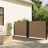 Pare-brise vidaxl extensible 120x600 cm taupe