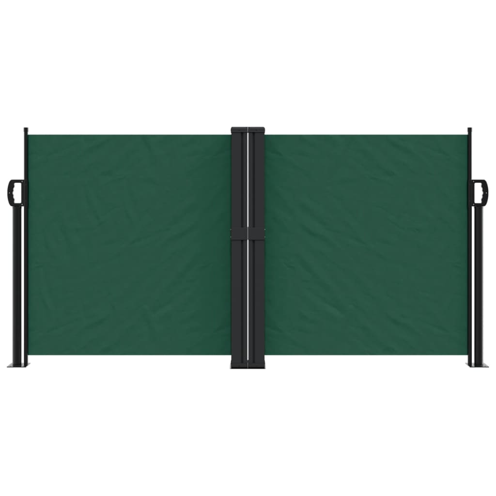 Pare-brise Vidaxl extensible 120x600 cm vert foncé