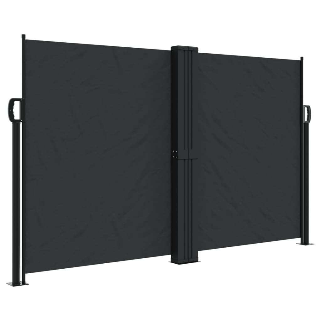 Pare-brise Vidaxl extensible 140x600 cm noir