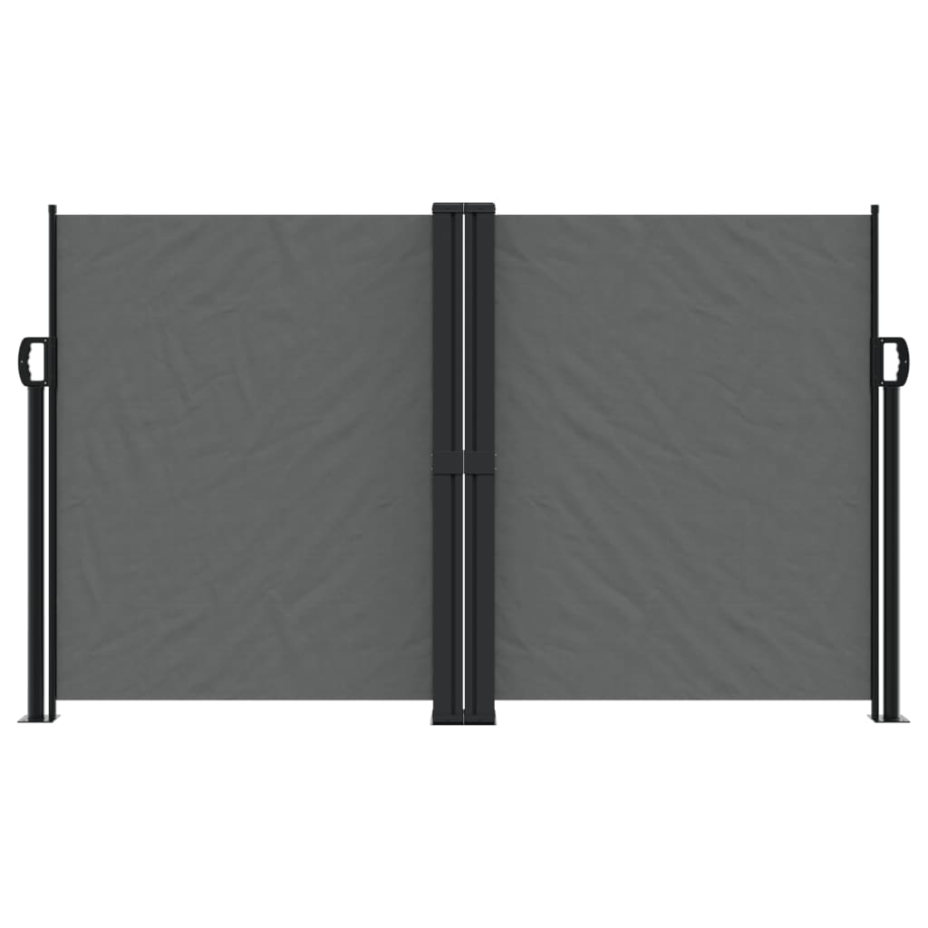 Pare-brise Vidaxl extensible 140x600 cm anthracite