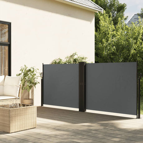 Vidaxx pare-vent extensible 140x600 cm anthracite
