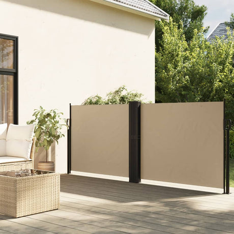 Vidaxx pare-vent extensible 140x600 cm beige