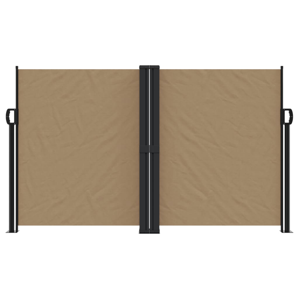 VidaXL Windshield Extendable 140x600 cm Taupe