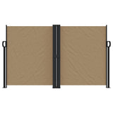 VidaXL Windshield Extendable 140x600 cm Taupe