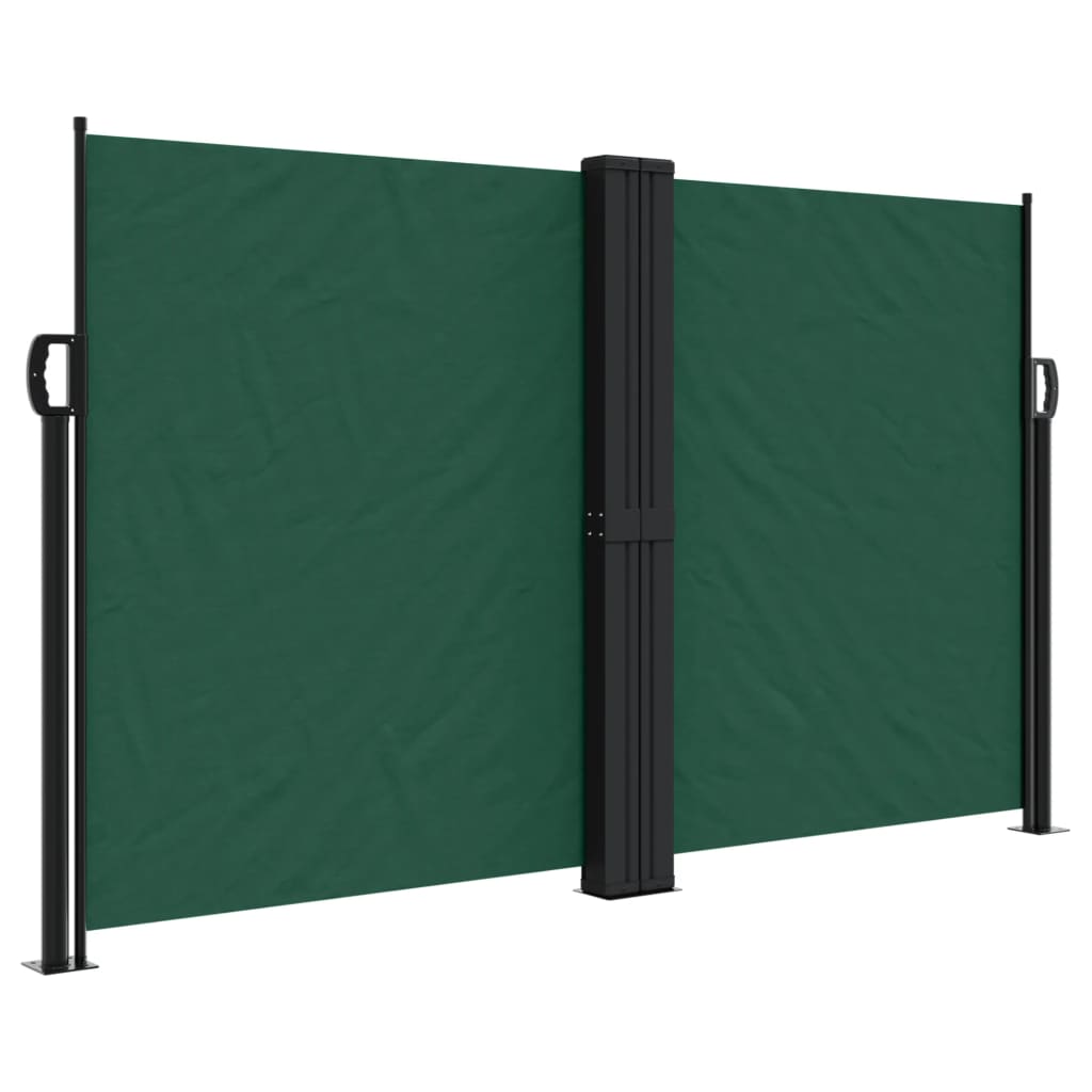 VidaXL Garden screen Extendable 140x600 cm dark green