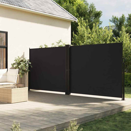 Vidaxx pare-vent extensible 160x600 cm noir