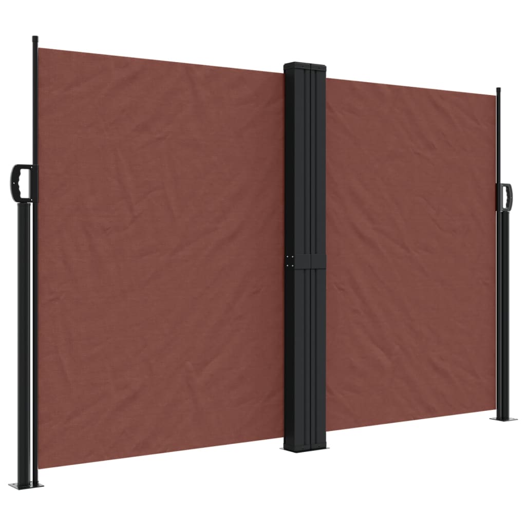 Pare-brise Vidaxl extensible 160x600 cm brun