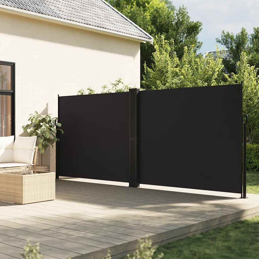 Vidaxx pare-vent extensible 180x600 cm noir