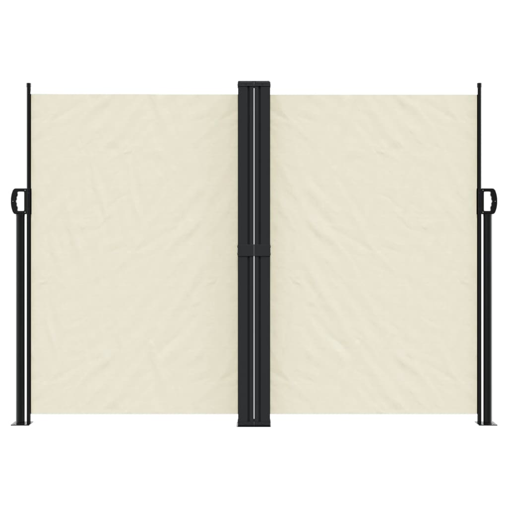 Vidaxl Garden Screen ausziehbar 180 x 600 cm creme -gelenkt