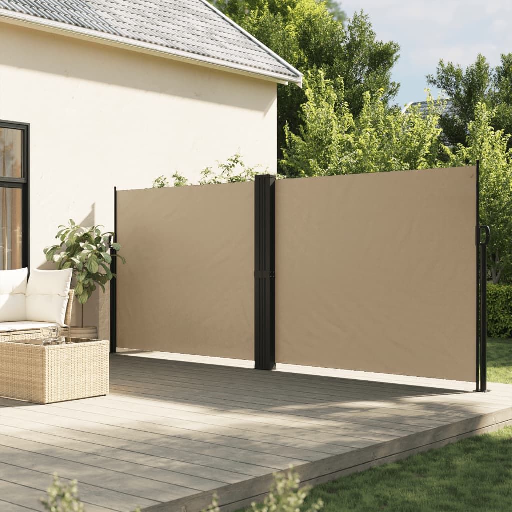 Pare-brise vidaxl extensible 180x600 cm beige