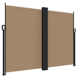 Pare-brise vidaxl extensible 180x600 cm taupe