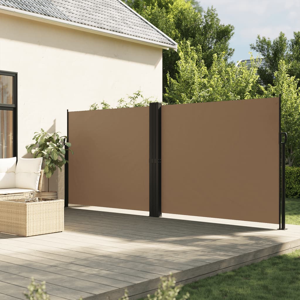 Vidaxl windscherm uittrekbaar 180x600 cm taupe