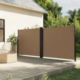 Pare-brise vidaxl extensible 180x600 cm taupe