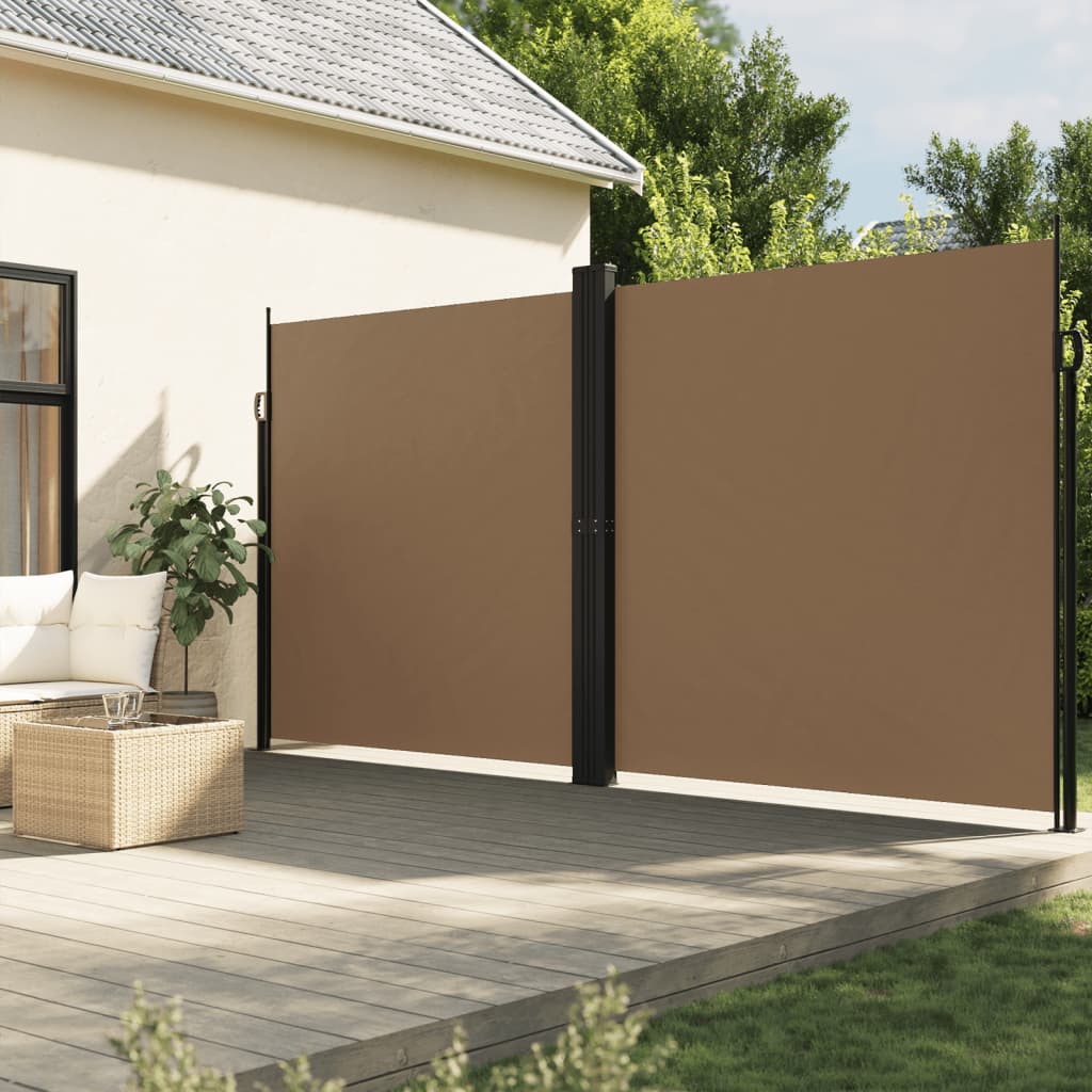 Vidaxl vetrobransko steklo iztegnjeno 200x600 cm Taupe