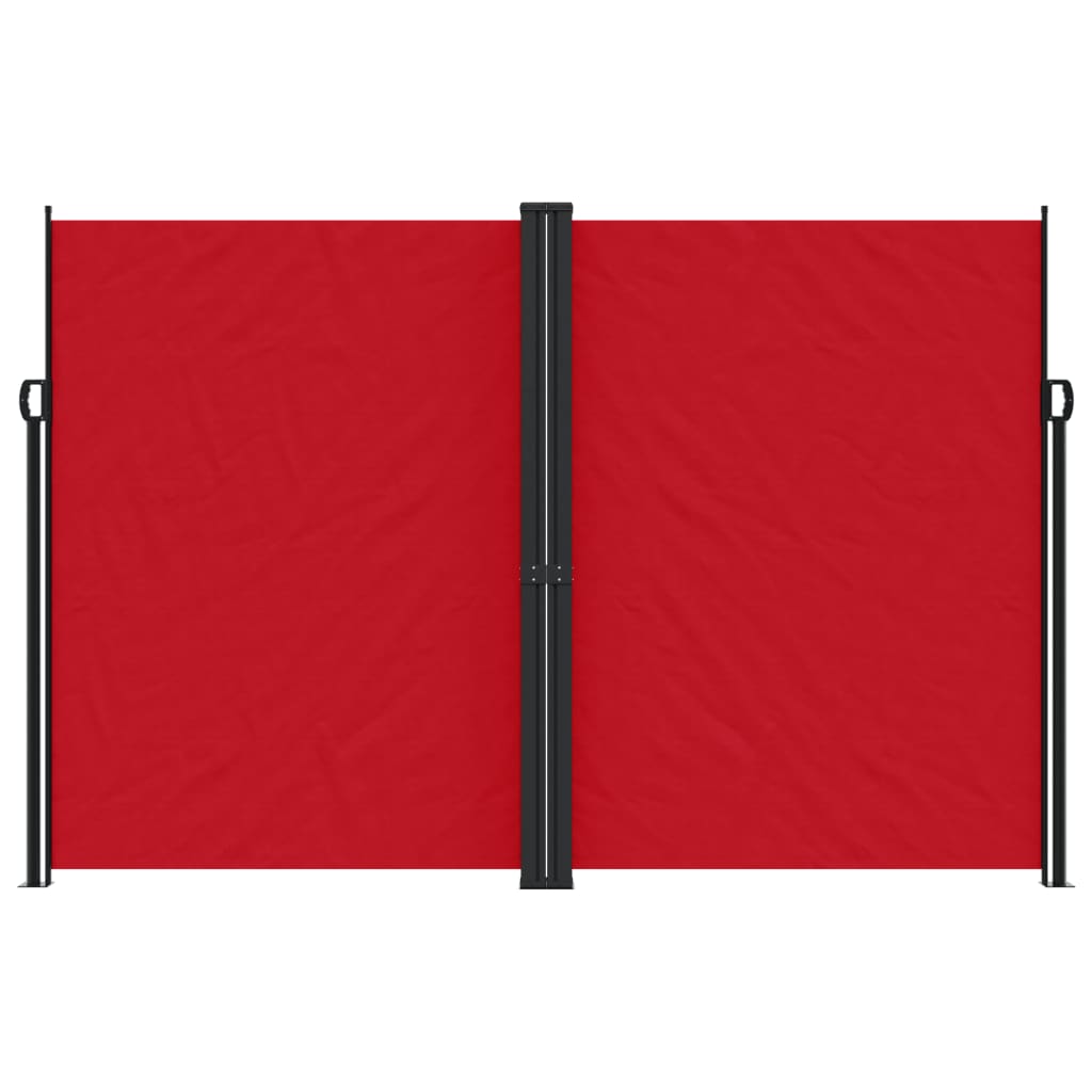 Vidaxl windscherm uittrekbaar 220x600 cm rood