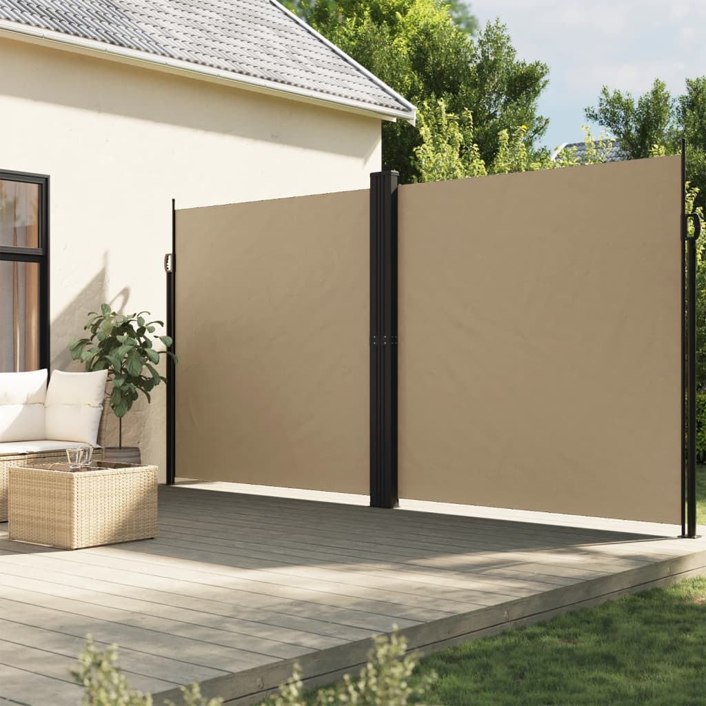 Vidaxl windscherm uittrekbaar 220x600 cm beige