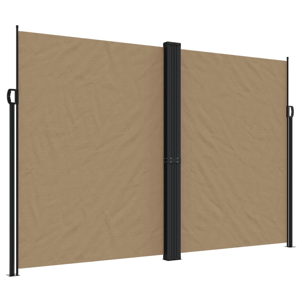 Vidaxl Windshield utvidbar 220x600 cm taupe