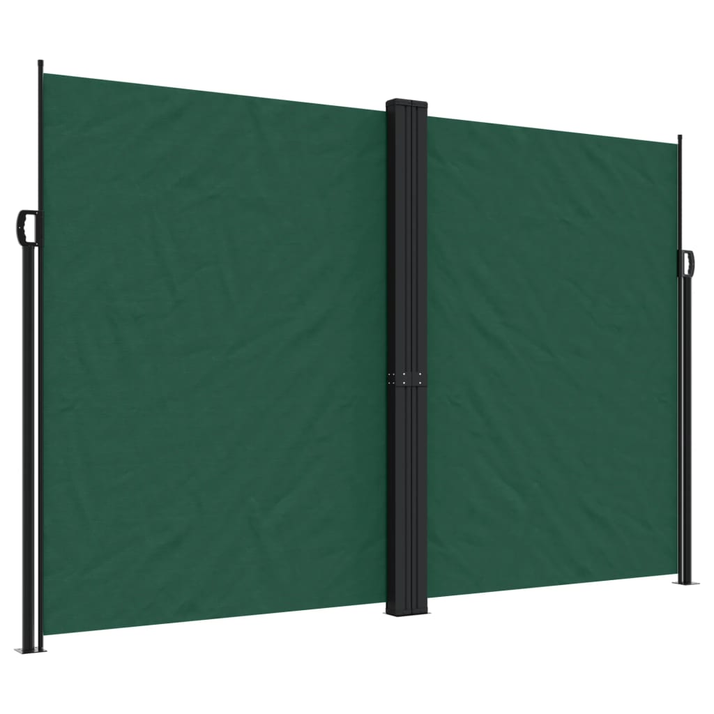 VidaXL Windshield Extendable 220x600 cm dark green