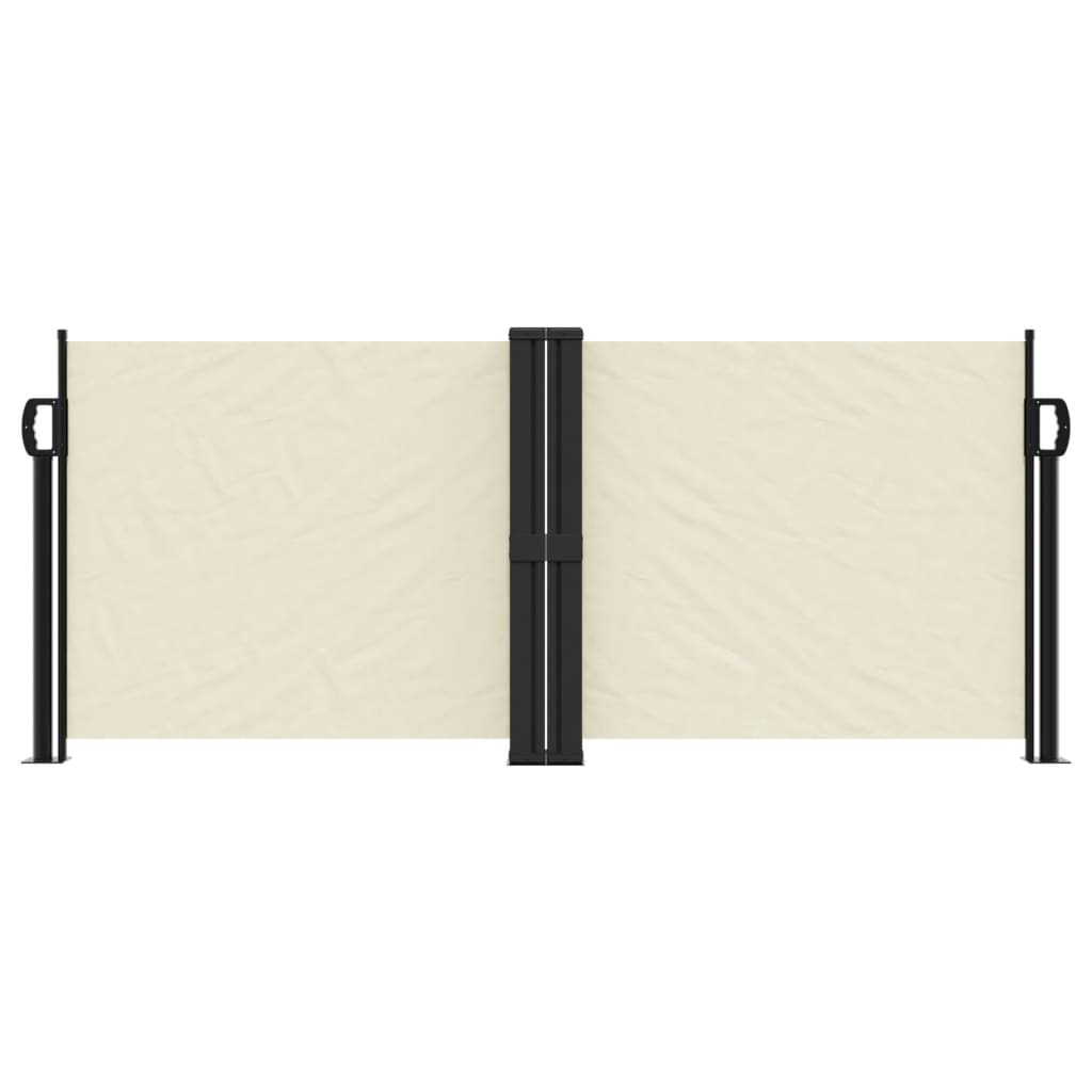 VidaXL Windshield Extendable 100x1000 cm cream