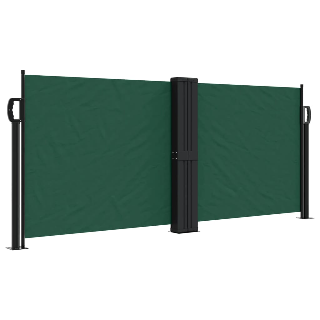 VidaXL Windshield Extendable 100x1000 cm Dark green