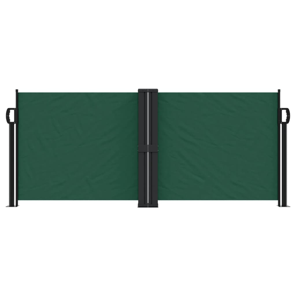 VidaXL Windshield Extendable 100x1000 cm Dark green