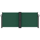 Pare-brise vidaxl extensible 100x1000 cm vert foncé