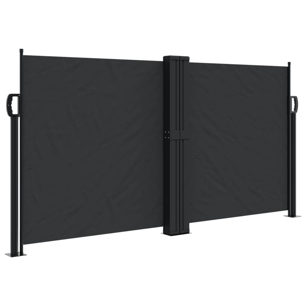 Vidaxx pare-vent extensible 120x1000 cm noir