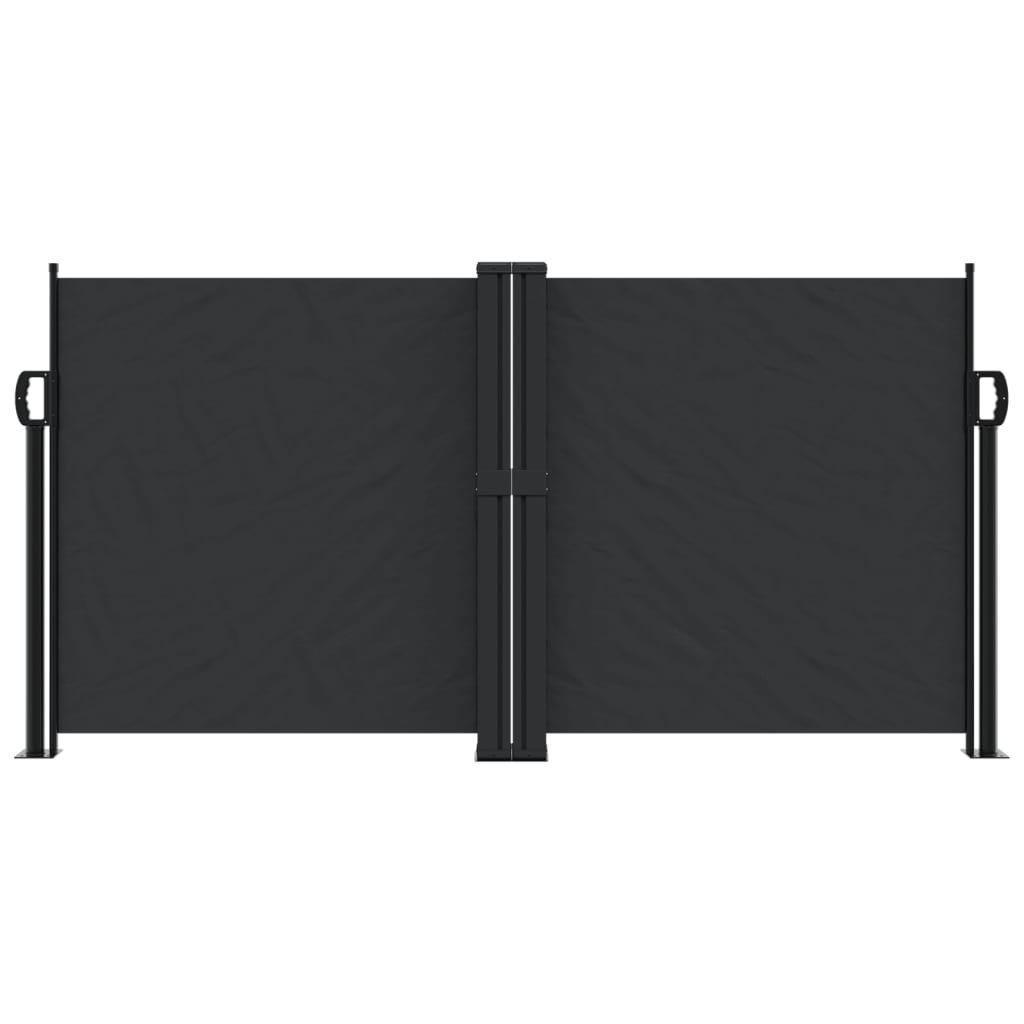 VidaXL Windshield Extendable 120x1000 cm Black