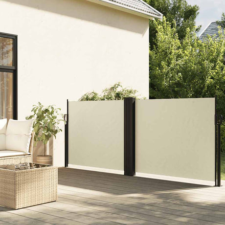 Vidaxx pare-vent extensible 120x1000 cm crème