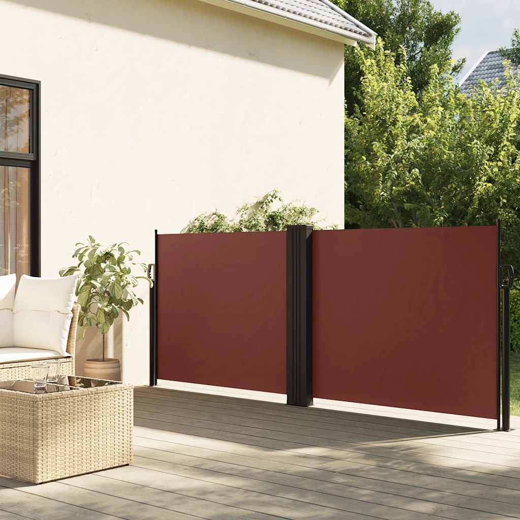 Vidaxx pare-vent extensible 120x1000 cm marron