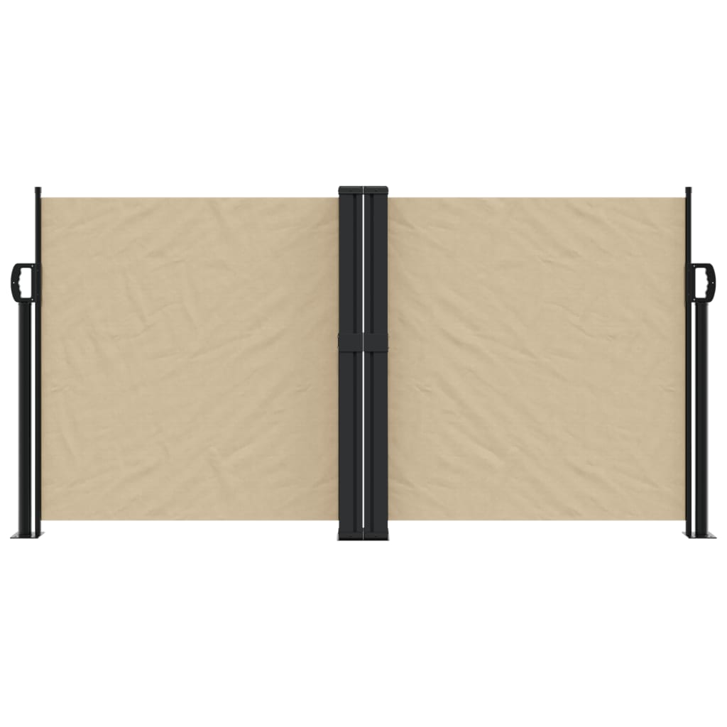 Vidaxl Windshield utvidbar 120x1000 cm beige