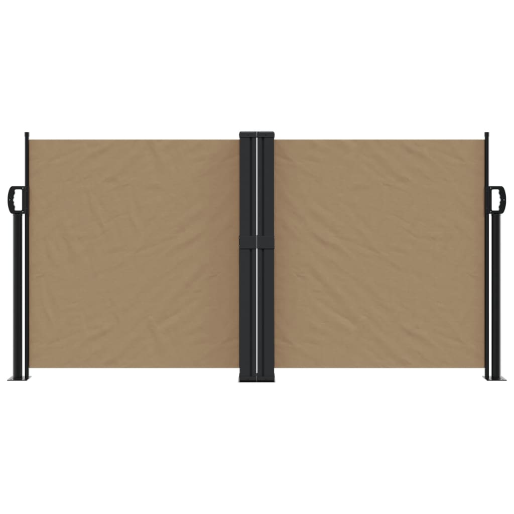 Vidaxl Windshield utvidbar 120x1000 cm taupe