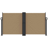 Vidaxl Windshield utvidbar 120x1000 cm taupe