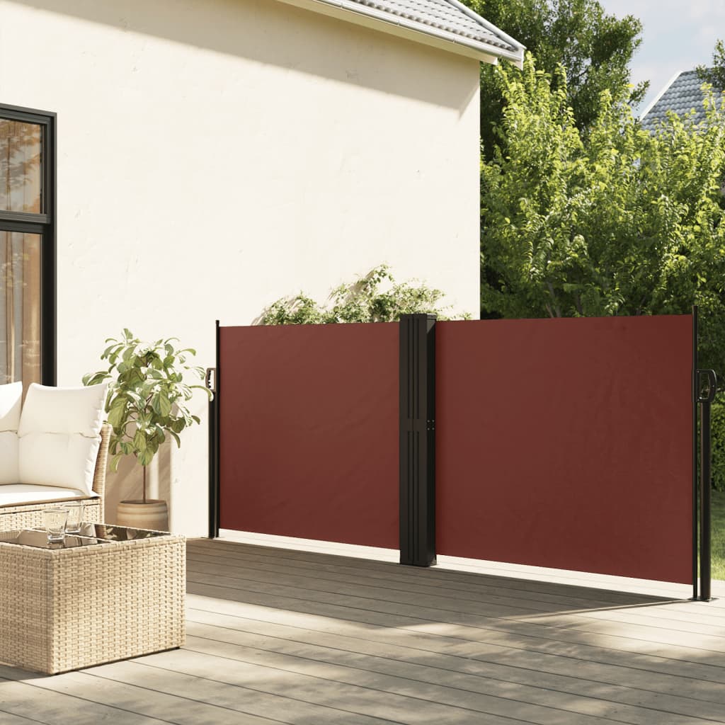 Vidaxx pare-vent extensible 140x1000 cm marron