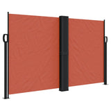 VidaXL Windshield Extendable 140x1000 cm Terracotta -colored