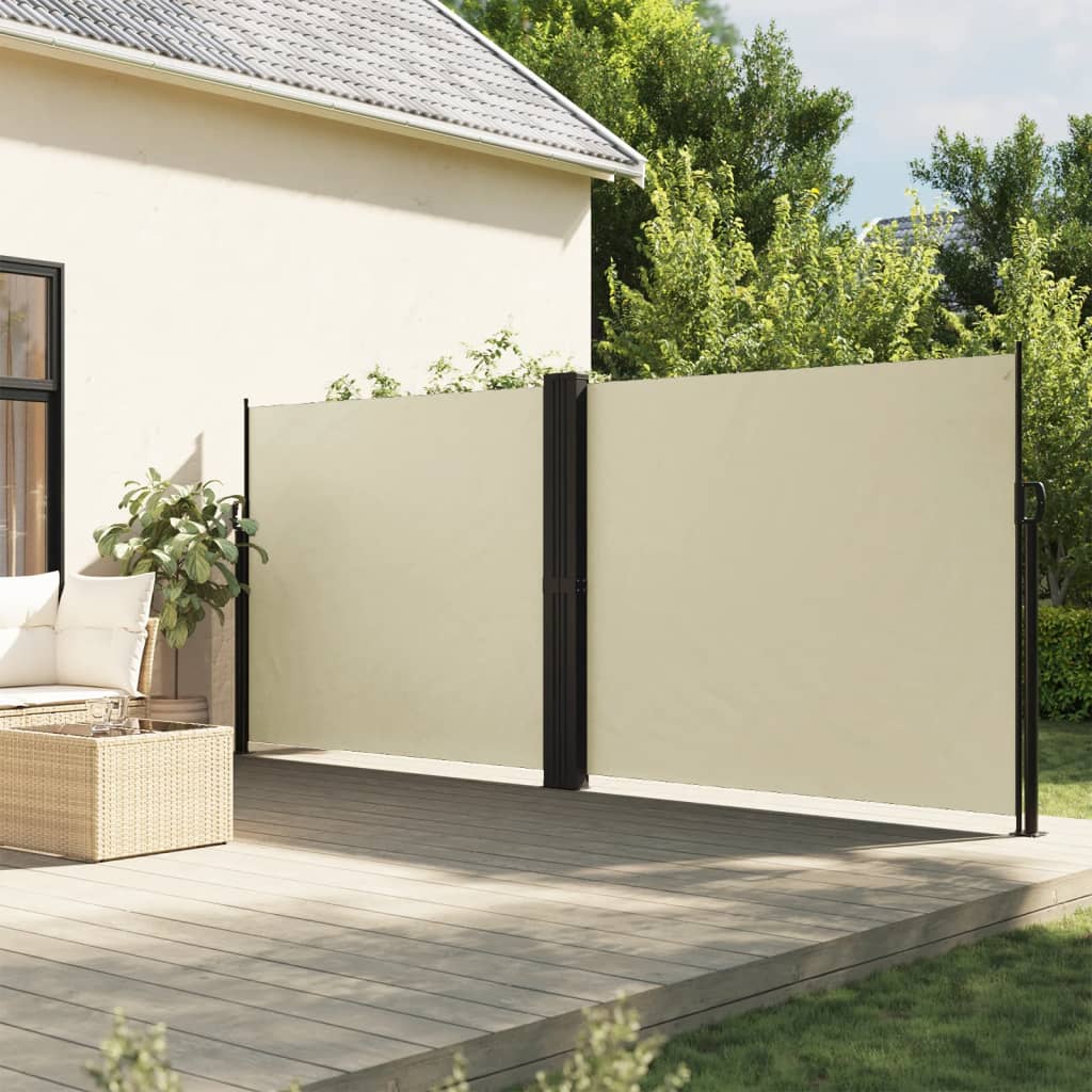 VIDAXL Parature estendibile da 160x1000 cm crema