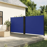 Vidaxl windscherm uittrekbaar 160x1000 cm blauw