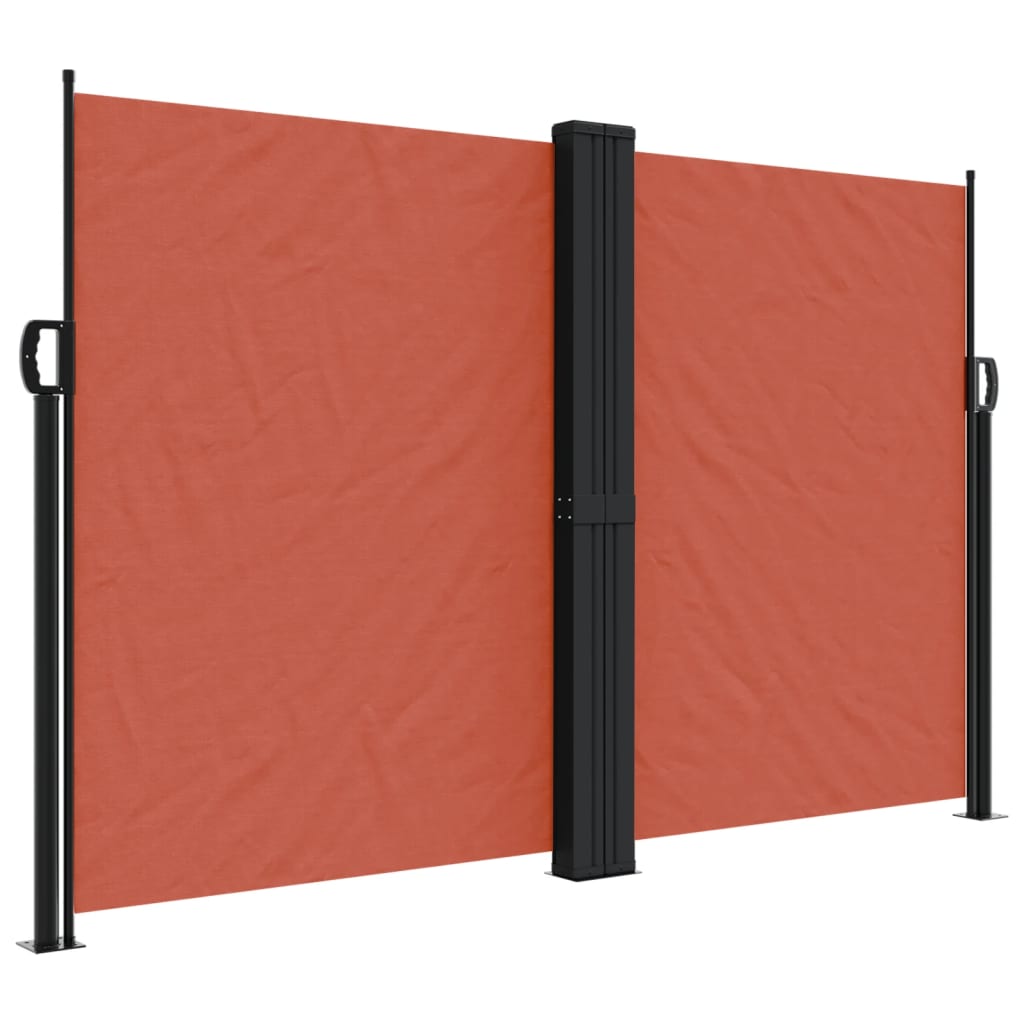 VidaXL Windshield Extendable 160x1000 cm terracotta -colored